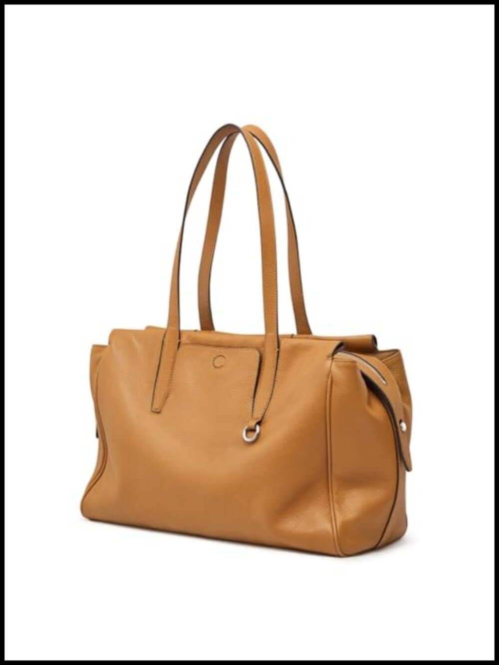 S-ZONE Leather Tote Bag for Women Large Shoulder Crossbody Handbag